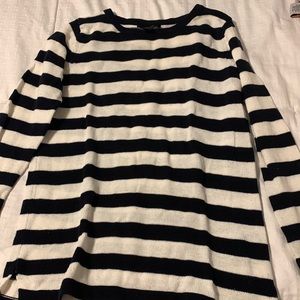 Navy and white strip sweater
